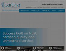 Tablet Screenshot of carona.com.au